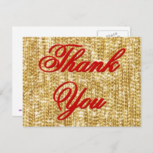 Carte Postale Merci - Tout l'or dans le monde (Devant / Derrière)