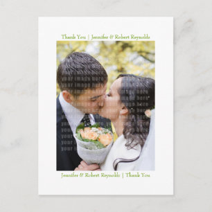 Carte postale Merci Tulipes blanches