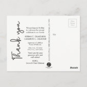 Carte Postale Merci Twin Faire-part de naissance vertical (Dos)