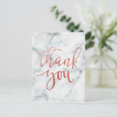 Carte Postale merci typographie sur marbre (Debout devant)