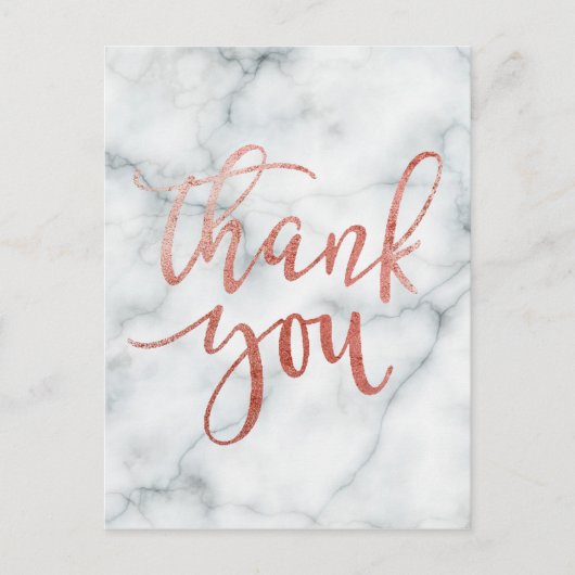 Carte Postale merci typographie sur marbre (Devant)