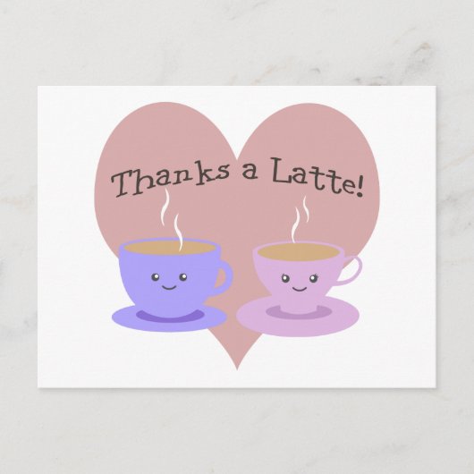 Carte Postale Merci Un Latte (Devant)