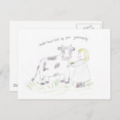 Carte Postale Merci_vache (Devant / Derrière)