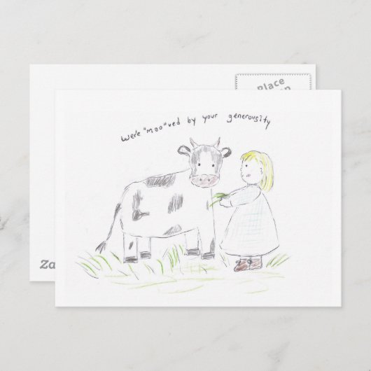 Carte Postale Merci_vache (Devant / Derrière)