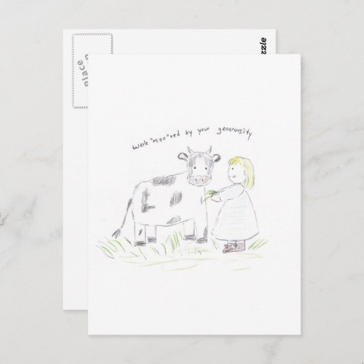 Carte Postale Merci_vache (Devant / Derrière)