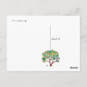 Carte Postale Merci, Valentine (Dos)