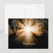 Carte Postale Merci verset biblique lever de soleil Scène (Devant / Derrière)