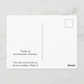 Carte Postale Merci verset biblique lever de soleil Scène (Dos)