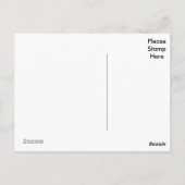 Carte Postale Merci vert et blanc Classique tendance (Dos)