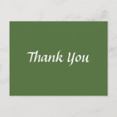 Carte Postale Merci vert et blanc Classique tendance (Devant)