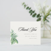 Carte Postale Merci vert moderne Eucalyptus (Debout devant)