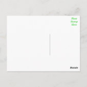 Carte Postale Merci vert rétro Ombre Lime (Dos)