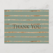 Carte Postale Merci vert Rustique Gold Sage (Devant)