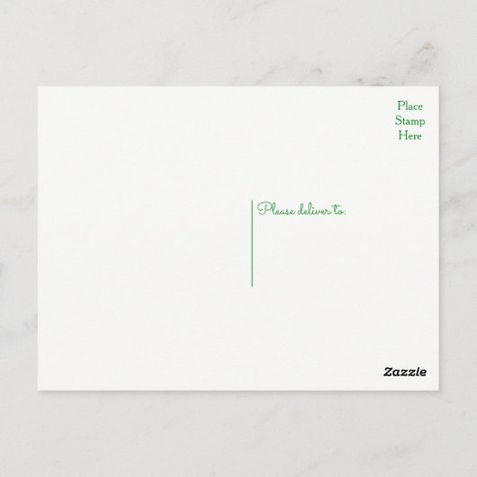 Carte Postale Merci vert Succulent Cactus Mariage sud-ouest (Dos)