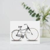 Carte Postale Merci vintage à vélo (Debout devant)