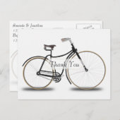 Carte Postale Merci vintage à vélo (Devant / Derrière)