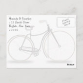 Carte Postale Merci vintage à vélo (Dos)