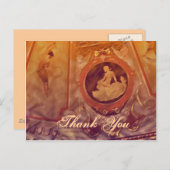 Carte Postale Merci Vintage cameo orange (Devant / Derrière)