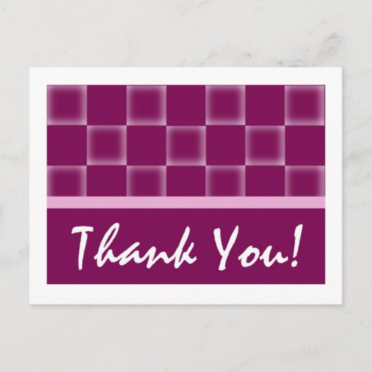 Carte Postale Merci - Violet (Devant)