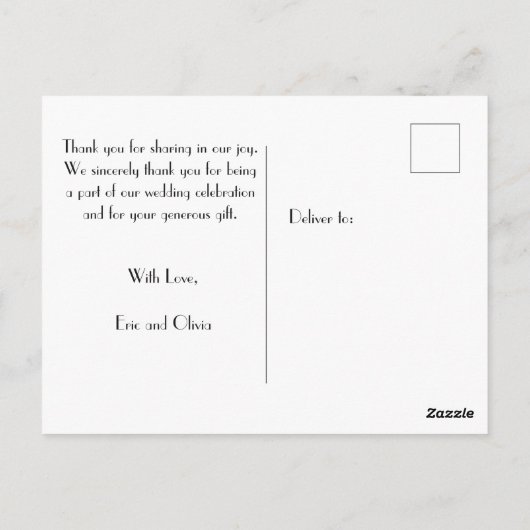 Carte postale Merci violet Hydrangea (Dos)