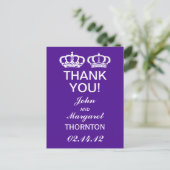 Carte Postale Merci violet Royal Couple (Debout devant)
