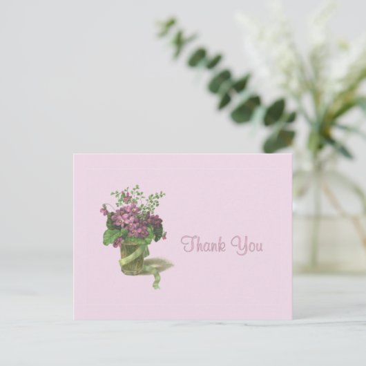 Carte Postale Merci Violets (Debout devant)