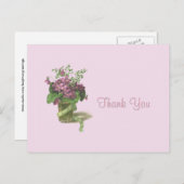 Carte Postale Merci Violets (Devant / Derrière)