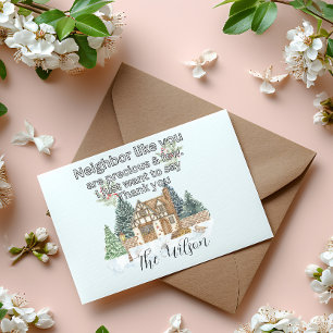 Carte Postale Merci Voisins Cœur Noël 2025