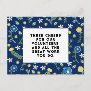 Carte Postale Merci volontaire