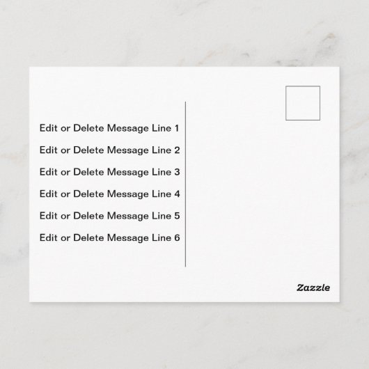 Carte Postale Merci Votre Logo Ici Affaires Noir Blanc Or (Dos)