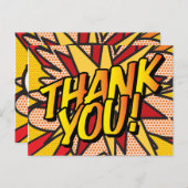 Carte Postale MERCI Votre Message Voix Buble Fun Retro (Devant / Derrière)