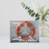 Carte Postale Merci, vous êtes un sauveteur de vie ! (Debout devant)