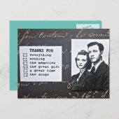 CARTE POSTALE-MERCI-VOUS NOTE-FIXE TOUTE OCCASION (Devant / Derrière)