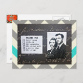 CARTE POSTALE-MERCI-VOUS NOTE-FIXE TOUTE OCCASION (Devant / Derrière)