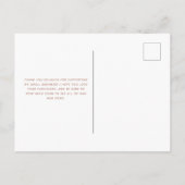 Carte Postale Merci | White Custom Retail Small Business (Dos)