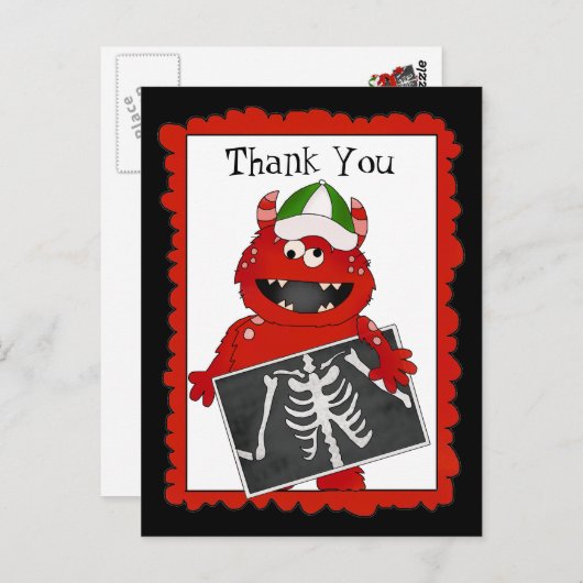 Carte postale Merci X-ray Tech (Devant / Derrière)