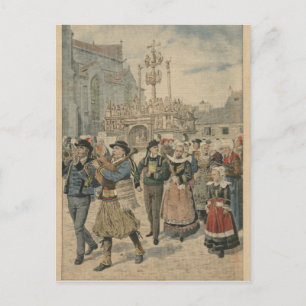 Carte Postale Mercredi à Plougastel Bretagne