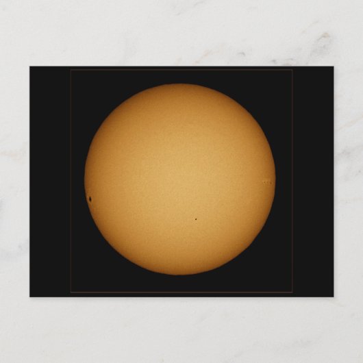 Carte Postale Mercure en transit à travers le soleil (Devant)