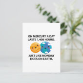 Carte Postale Mercure Lundi (Debout devant)