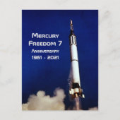 Carte Postale Mercury Freedom 7 - 60e Anniversaire (Devant)