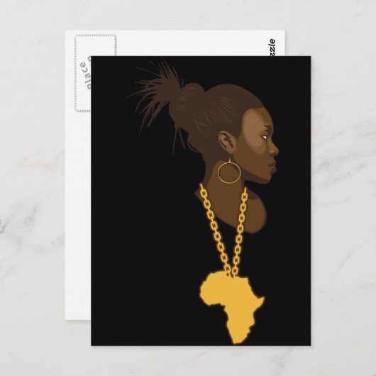 Carte Postale Mère Afrique (Devant / Derrière)