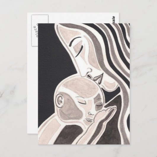 Carte Postale Mère Amour (Devant / Derrière)