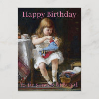 Mère anxieuse petit Joyeux anniversaire