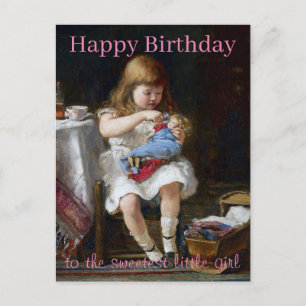 Carte Postale Mère anxieuse petit Joyeux anniversaire
