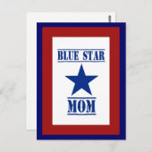 Carte Postale Mère bleue (Devant / Derrière)