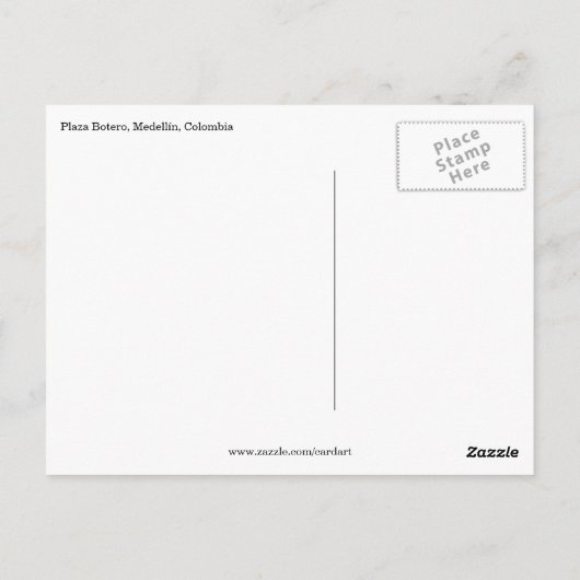 Carte Postale mère botero (Dos)