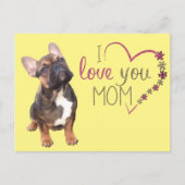 Carte Postale mère bouledogue français French Bulldog (Devant)