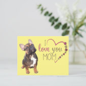 Carte Postale mère bouledogue français French Bulldog (Debout devant)