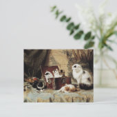 Carte Postale Mère Cat Kittens Henriëtte Ronner-Knip (Debout devant)