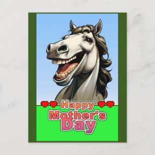 Carte Postale mère cheval de jour